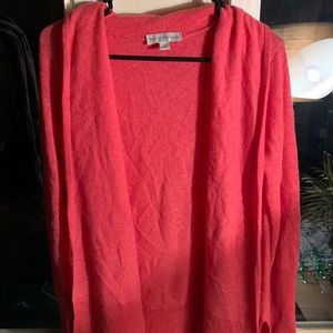 White + Warren cashmere Pink Cardigan Sweater